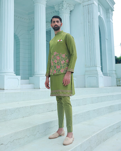 Kurta set with nehru jacket