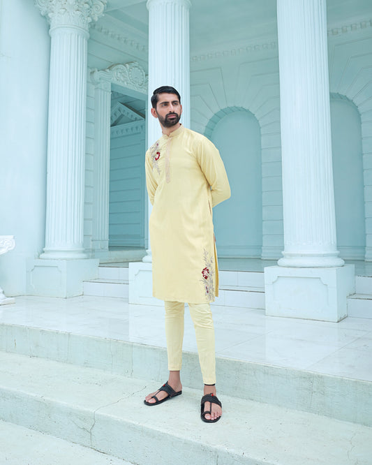 Yellow kurta set