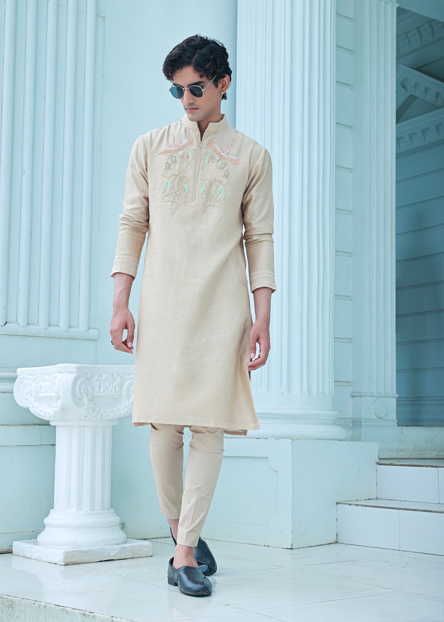 Beige kurta set