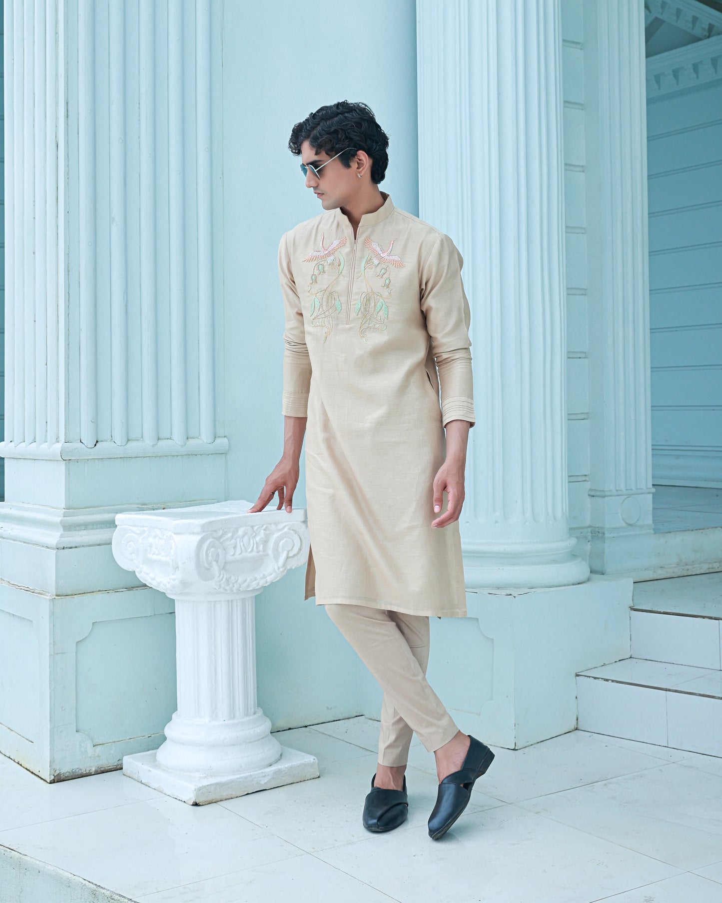 Beige kurta set