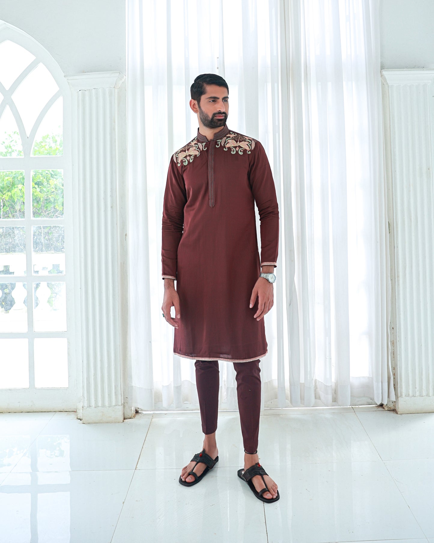 Brown kurta set