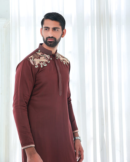 Brown kurta set