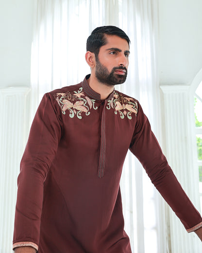 Brown kurta set