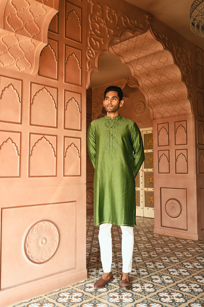 Green kurta set