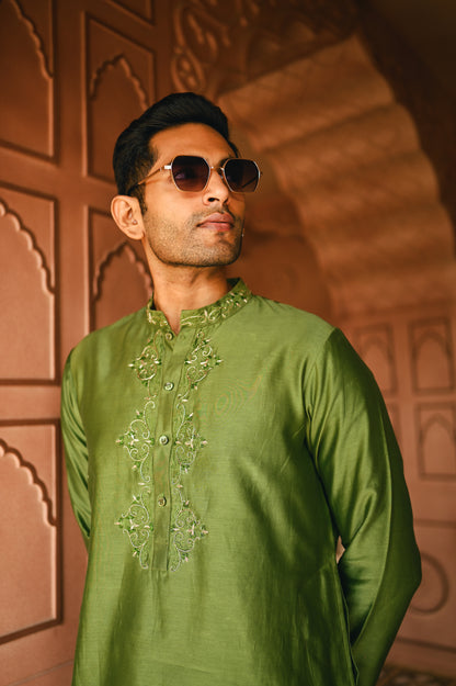 Green kurta set