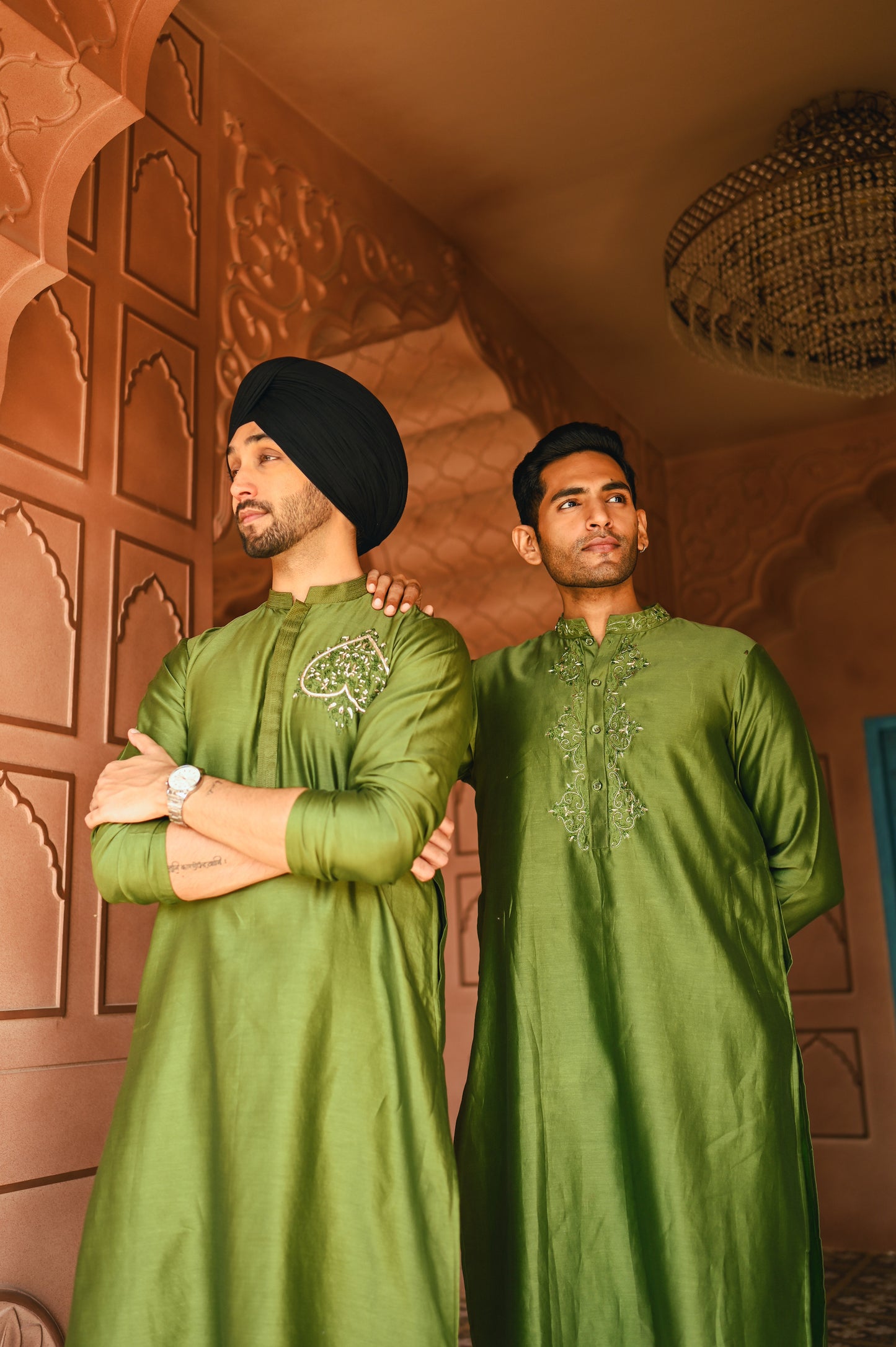 Green Kurta set