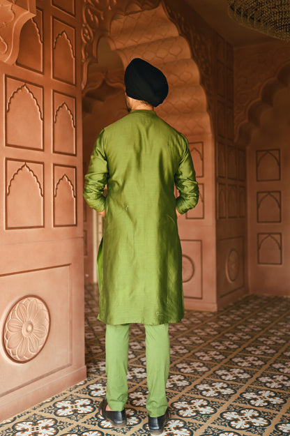 Green Kurta set