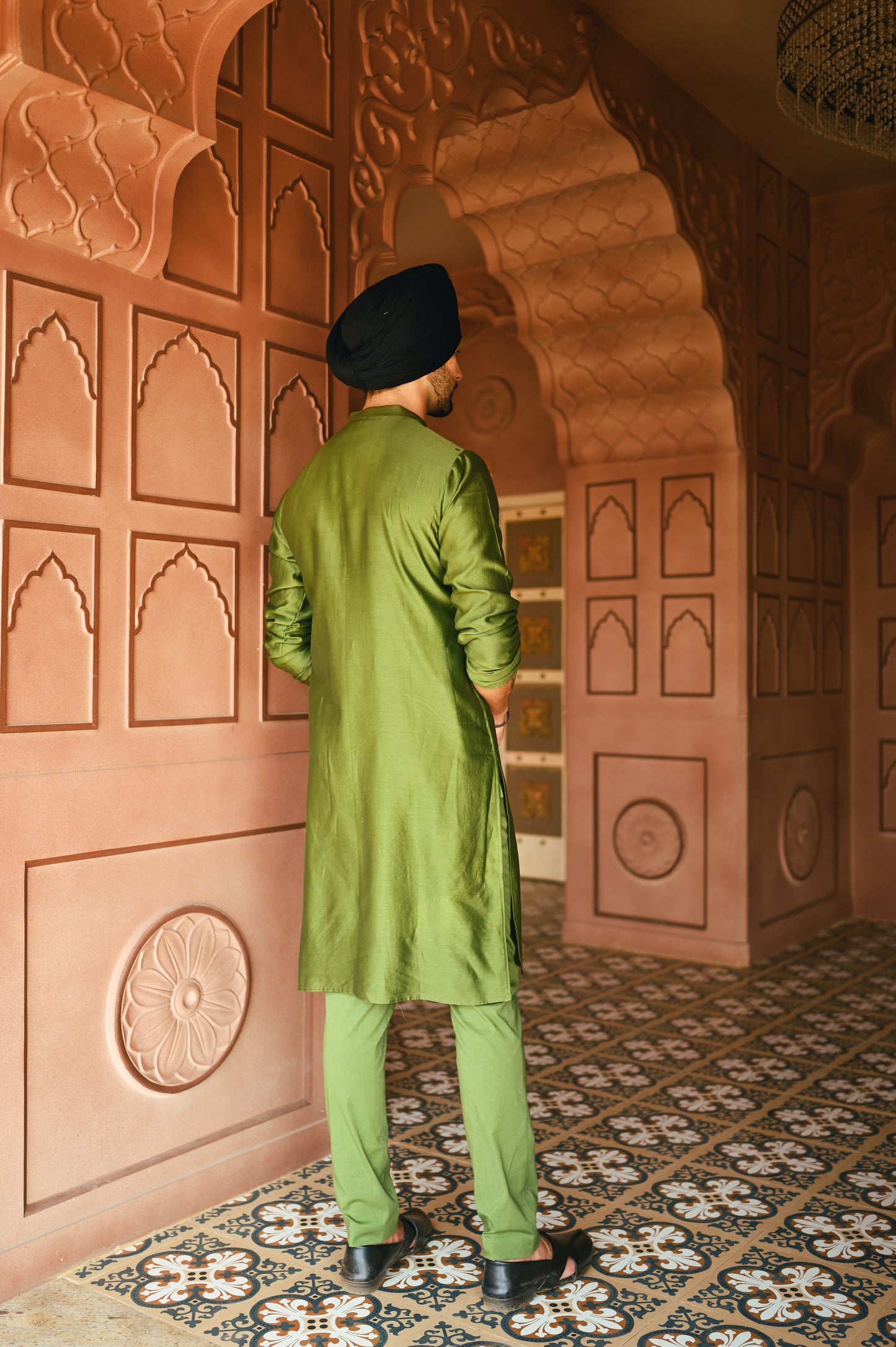 Green Kurta set