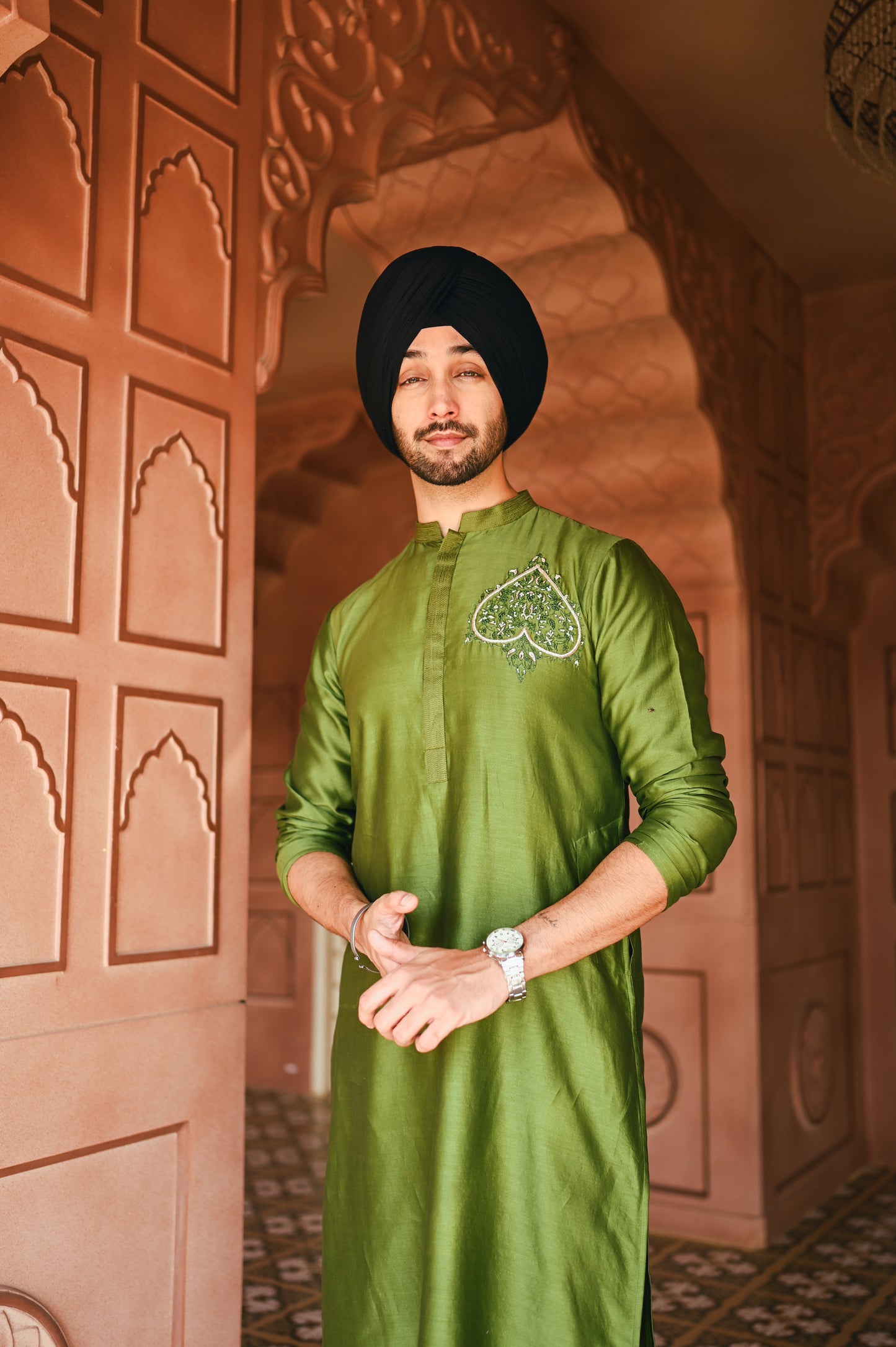 Green Kurta set