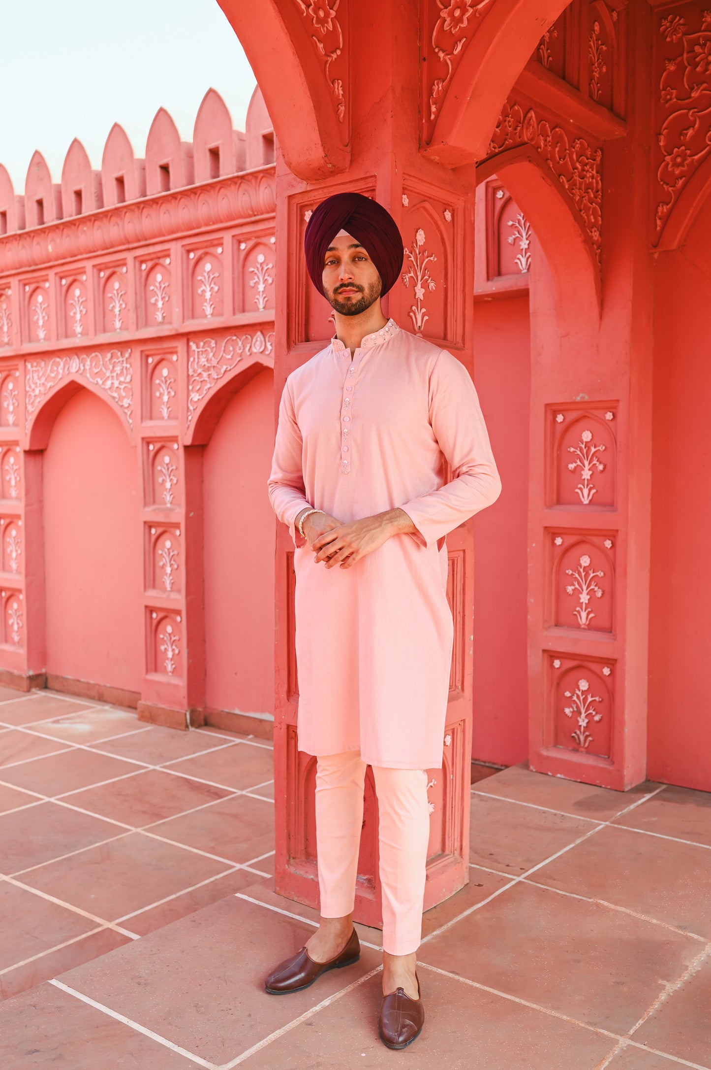 Pink Kurta set